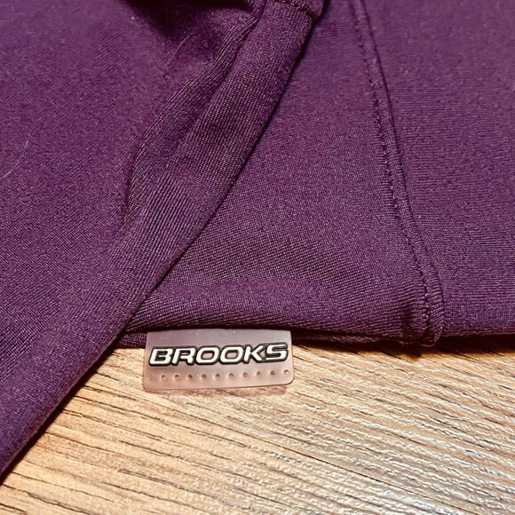 Brooks LSU Running Full-Zip Activewear Hoodie Jacket Women's M Athleisure Purple - Picture 3 of 9